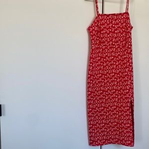 Zara Red Midi Dress